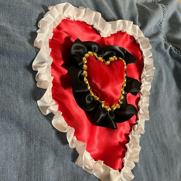 EXPRESS denim shirt gently used embroidered hearts ❤️ on back size L - Picture 11 of 15